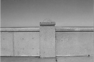 concrete wall in black and white