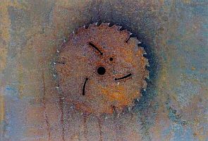 rusty saw blade