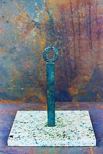  metal bar on marble