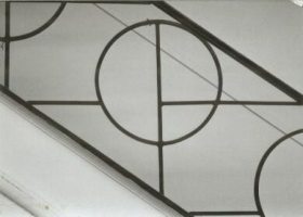  stair railing in black and white